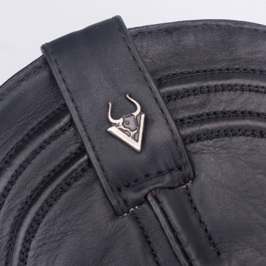 Royale Negro | Bota Vaquera Exótica de Piel de Cocodrilo Veretta para Hombre